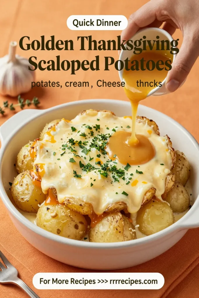 Golden Thanksgiving Scalloped Potatoes
