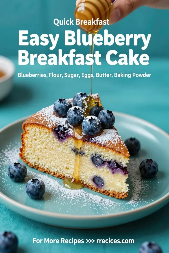 Easy Blueberry Breakfast Cake Recipe