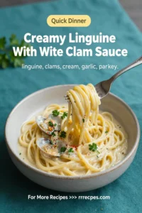 Creamy Linguine With White Clam Sauce