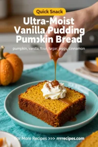 Ultra-Moist Vanilla Pudding Pumpkin Bread
