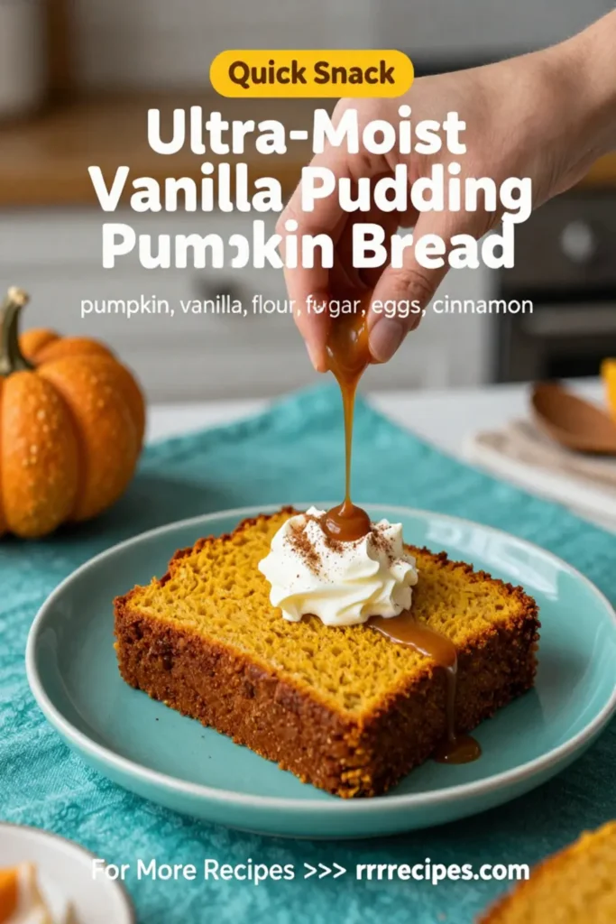 Ultra-Moist Vanilla Pudding Pumpkin Bread