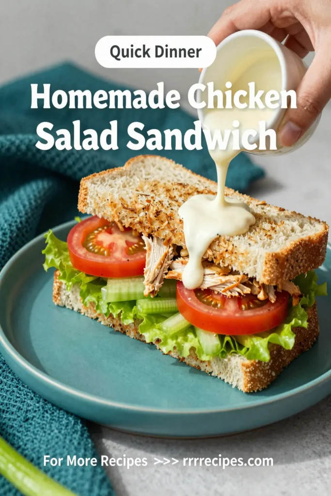 Homemade Chicken Salad Sandwich