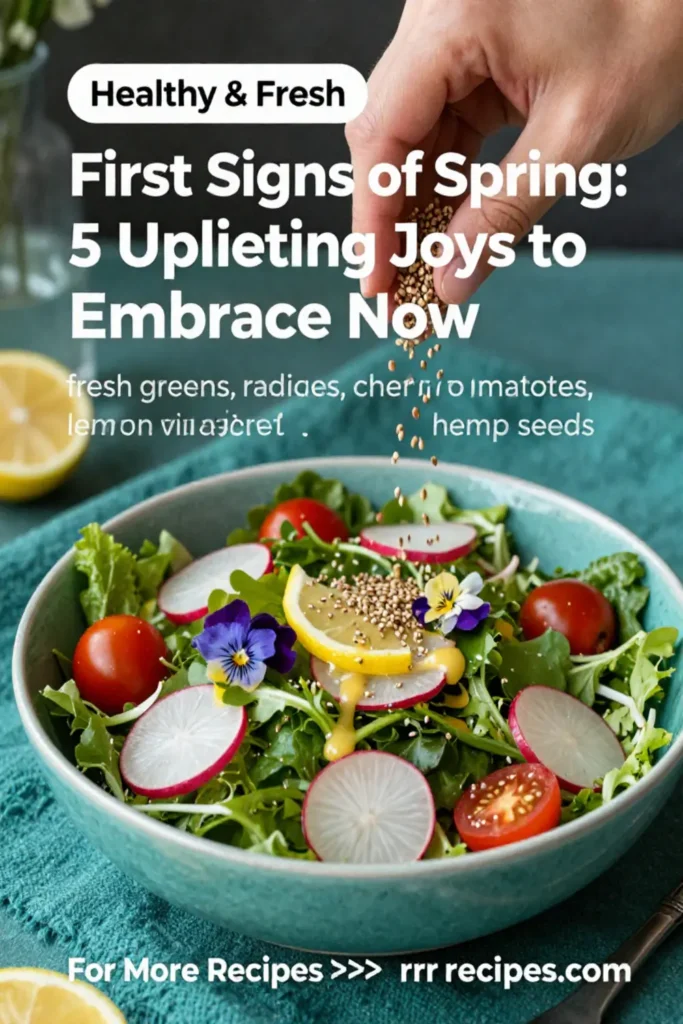 First Signs of Spring: 5 Uplifting Joys to Embrace Now