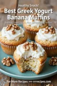 Best Greek Yogurt Banana Muffins