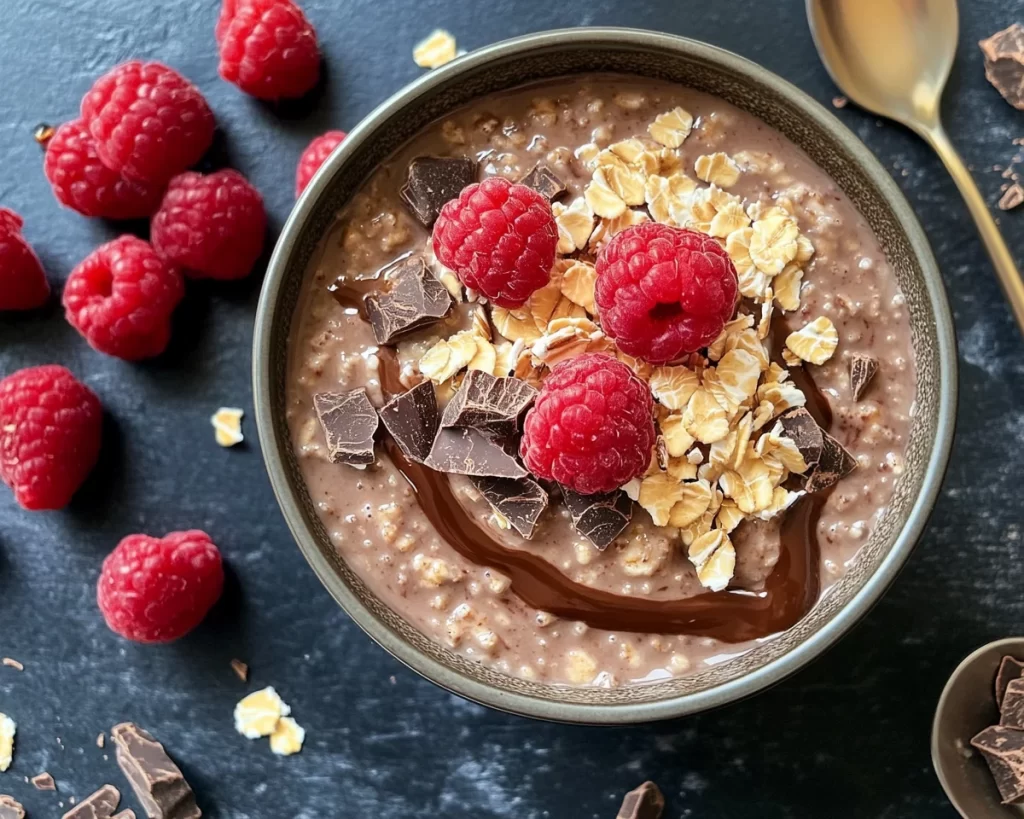 Overnight Oats: Chocolate Hazelnut Nutella Overnight Oats in 5 Minutes