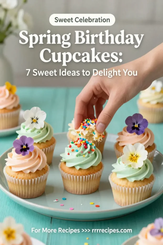 Spring Birthday Cupcakes: 7 Sweet Ideas to Delight You