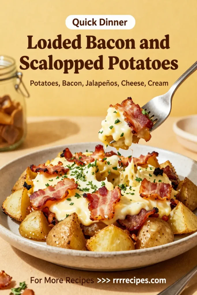 Scalloped Potatoes: Loaded Bacon and Jalapeño Scalloped Potatoes in 40 Minutes