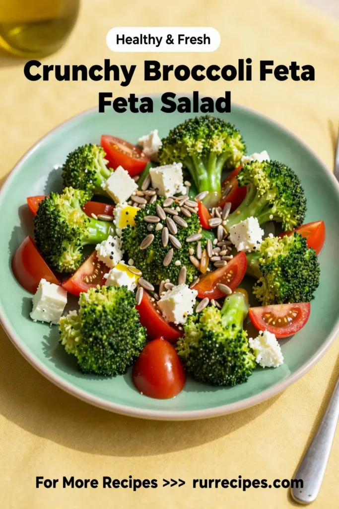Crunchy Broccoli Feta Salad