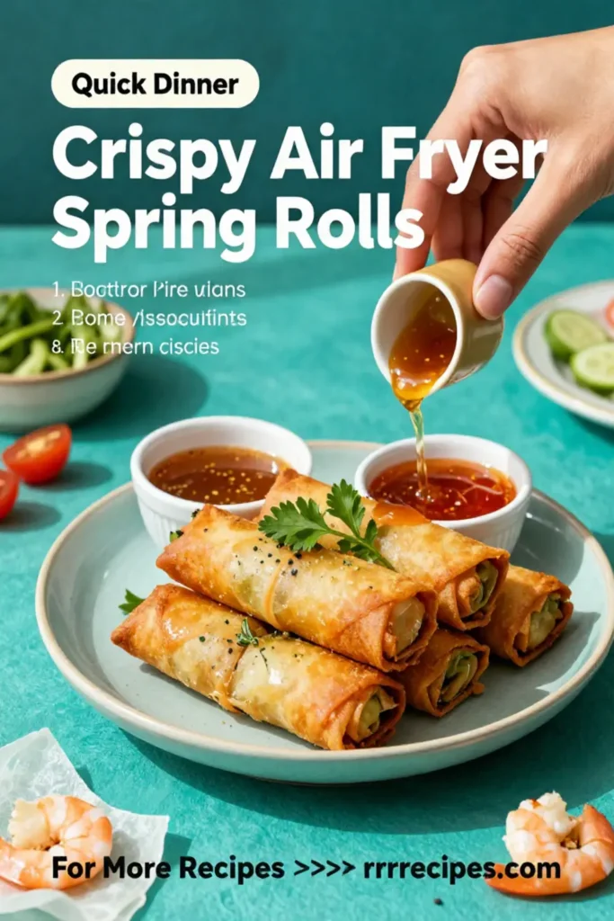 Crispy Air Fryer Spring Rolls: Delicious Rice Paper Recipes