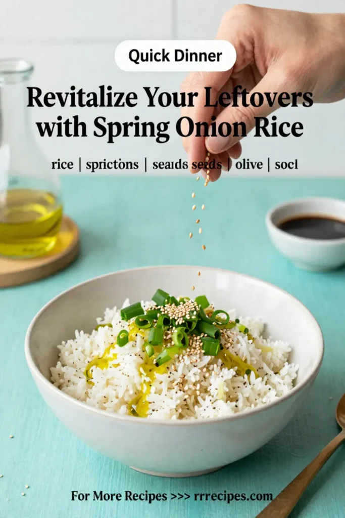 Revitalize Your Leftovers with Spring Onion Rice: 5 Easy Methods