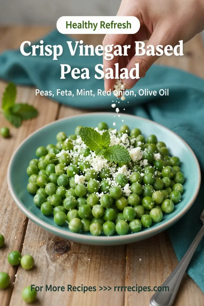Crisp Vinegar Based Pea Salad
