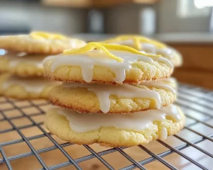 Cookies: Lemon Glazed Soft Sugar Cookies for Spring in 25 Minutes