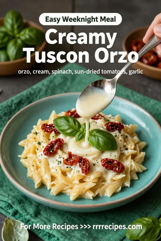 Creamy Tuscan Orzo