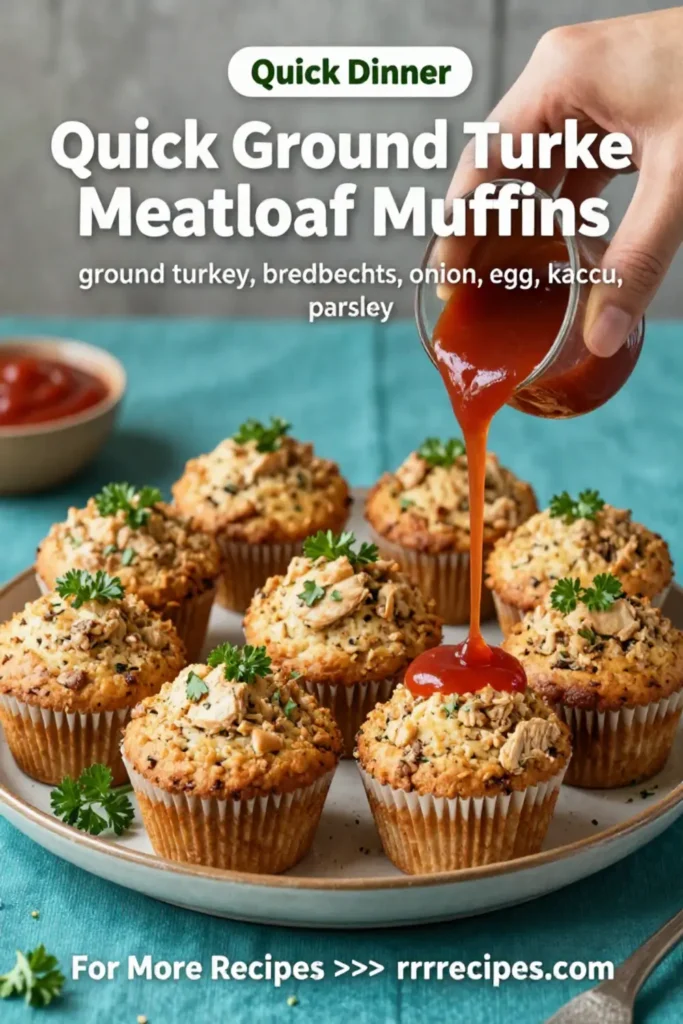 Quick Ground Turkey Meatloaf Muffins