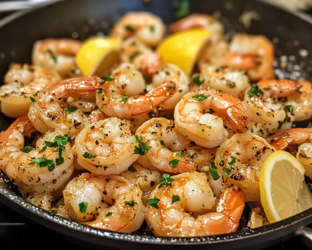 Shrimp Recipes: Lemon Garlic Butter Shrimp Skillet in 15 Minutes