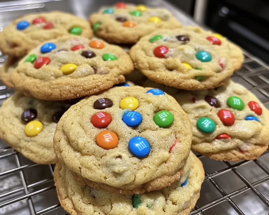 Cookies: Giant Bakery Style M&M Cookies in 25 Minutes