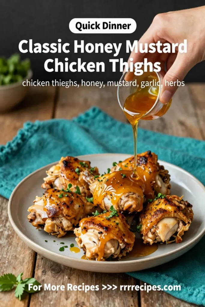Classic Honey Mustard Chicken Thighs