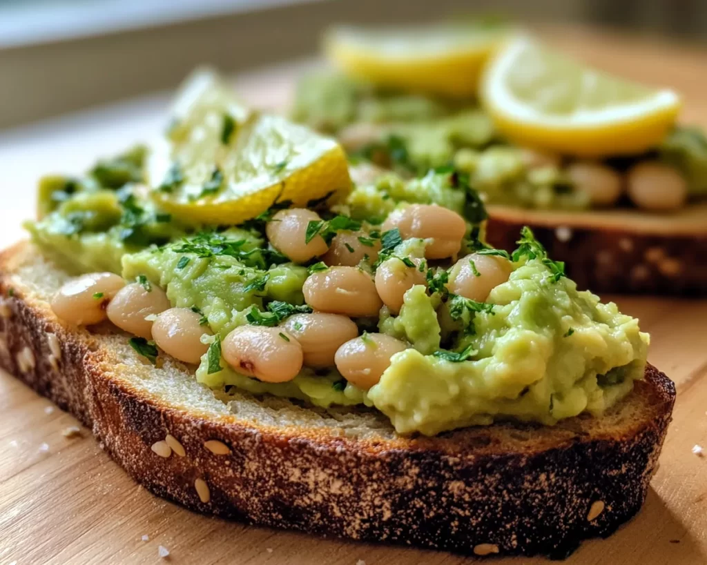 Lunch Ideas: Smashed White Bean and Avocado Toast With Lemon in 10 Minutes