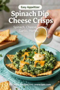 Spinach Dip Cheese Crisps