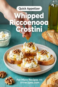 Easy Recipes: Whipped Ricotta Crostini With Honey and Walnuts in 10 Minutes