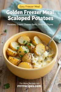 Golden Freezer Meal Scalloped Potatoes