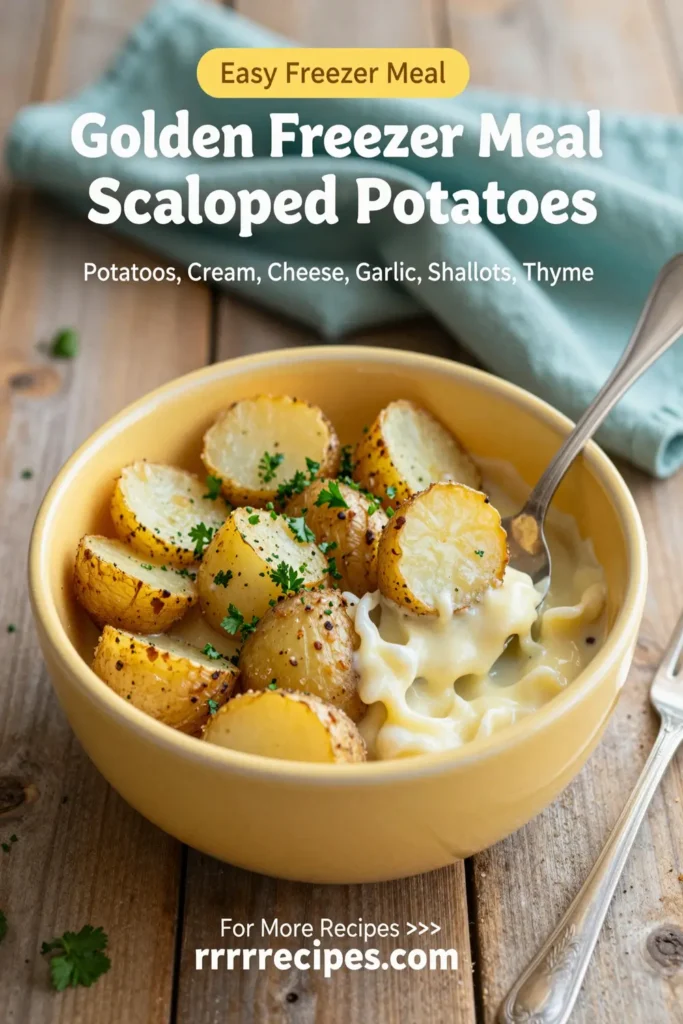 Golden Freezer Meal Scalloped Potatoes