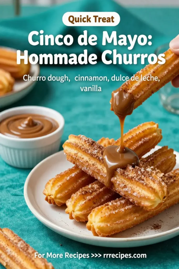 Cinco de Mayo: Homemade Churros With Dulce de Leche Dipping Sauce in 25 Minutes