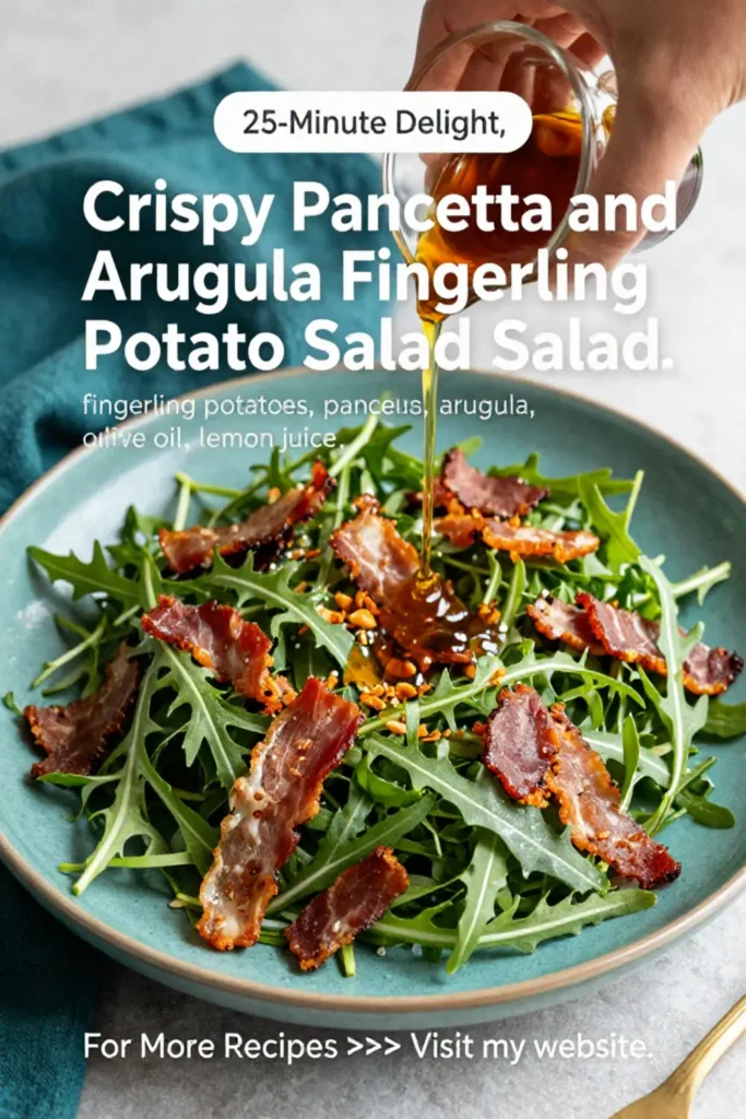 Potato Salad: Crispy Pancetta and Arugula Fingerling Potato Salad in 25 Minutes