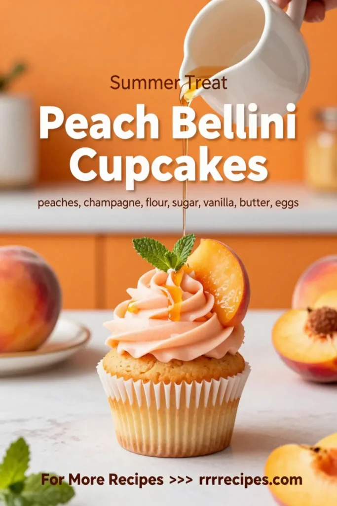 Peach Bellini Cupcakes