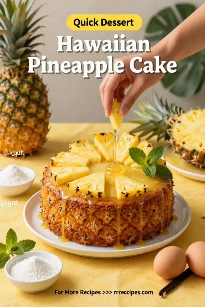 Hawaiian Pineapple Cake Delight