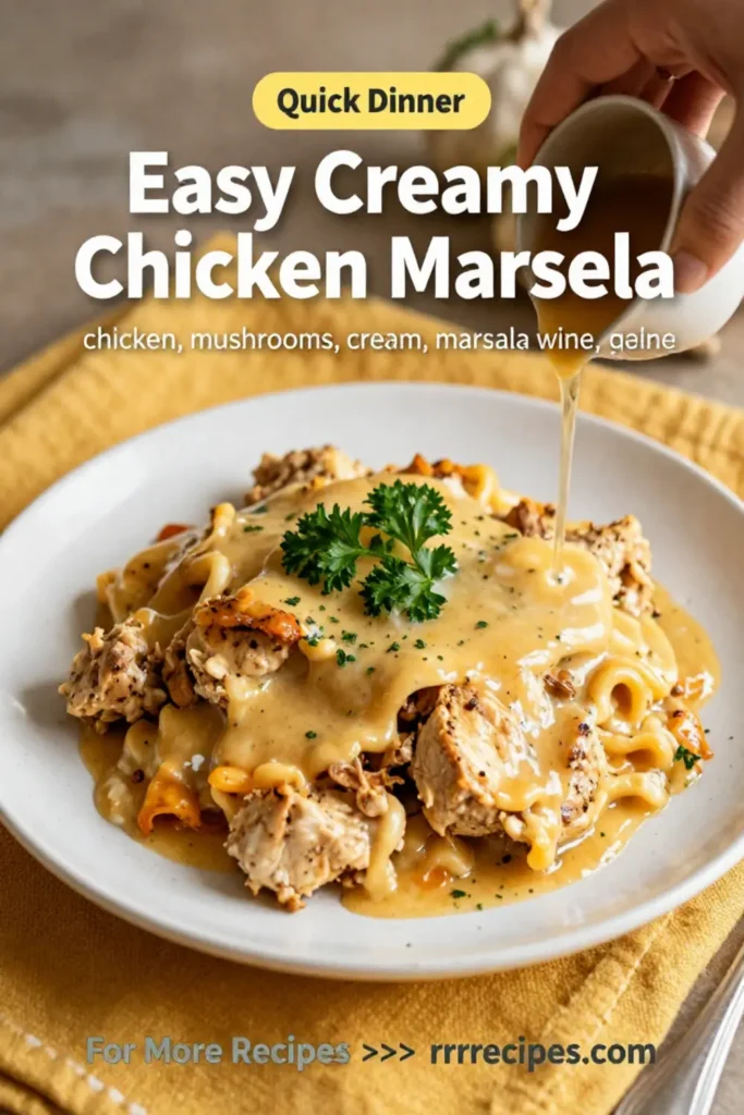 Easy Creamy Chicken Marsala