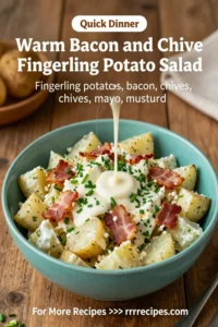 Potato Salad: Warm Bacon and Chive Fingerling Potato Salad in 25 Minutes