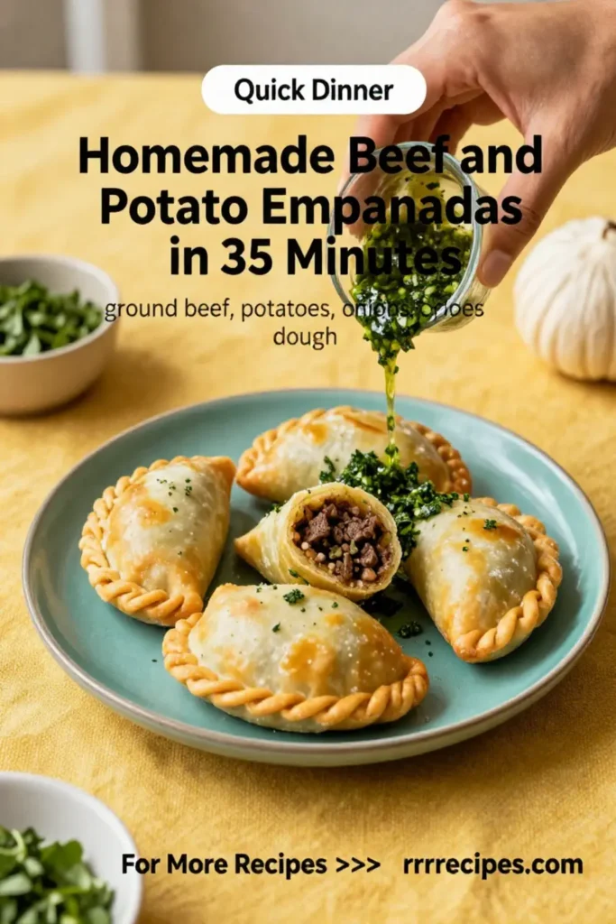 Ground Beef Recipes: Homemade Beef and Potato Empanadas in 35 Minutes