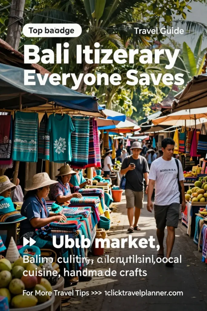 Bali Itinerary 🌴 The Plan Everyone Saves