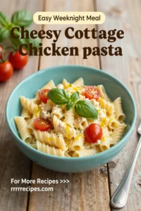 Cheesy Cottage Cheese Chicken Pasta