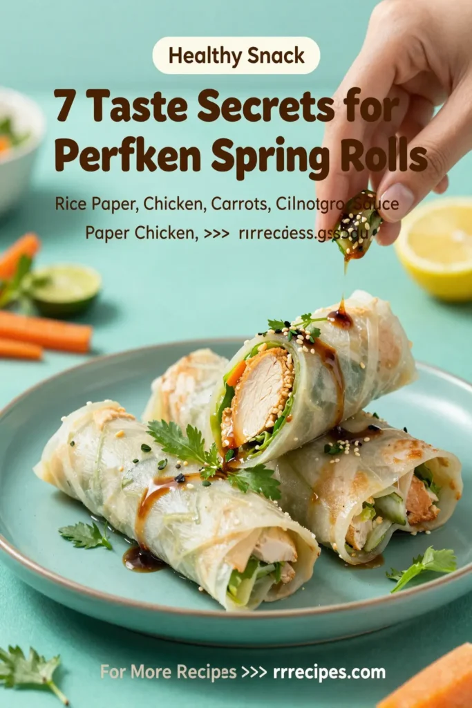 7 Tasty Secrets for Perfect Chicken Spring Rolls Using Rice Paper
