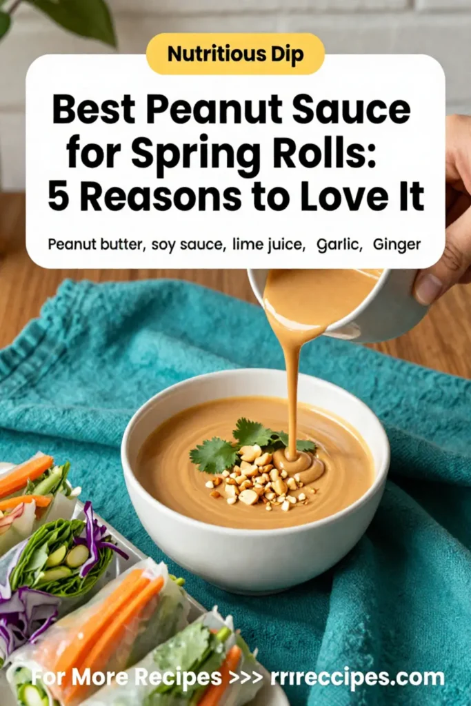 Best Peanut Sauce for Spring Rolls: 5 Reasons to Love It