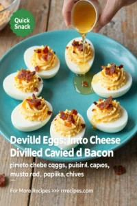 Deviled Eggs: Pimento Cheese Deviled Eggs With Candied Bacon in 20 Minutes