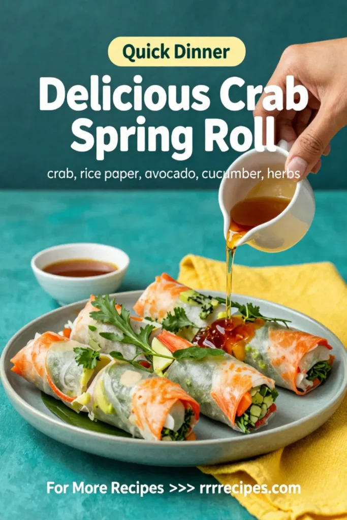 Delicious Crab Spring Roll Recipe: A Flavorful 10-Minute Delight