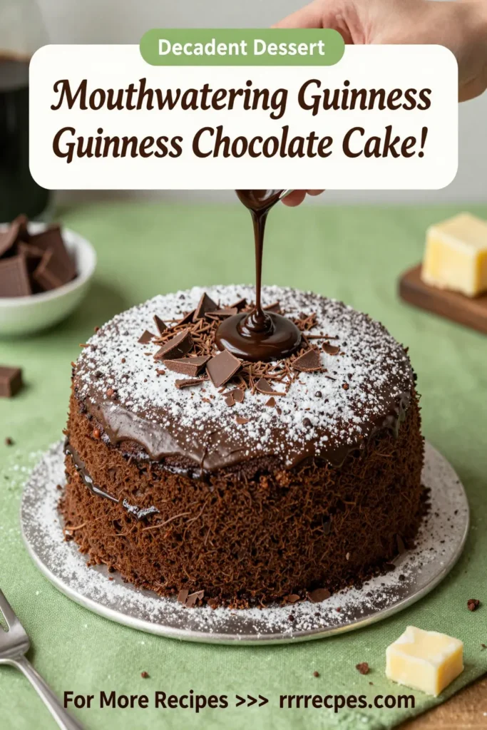 Mouthwatering Guinness Chocolate Cake With Cake Mix