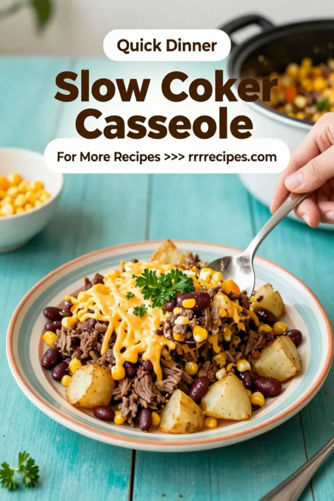 Slow Cooker Cowboy Casserole