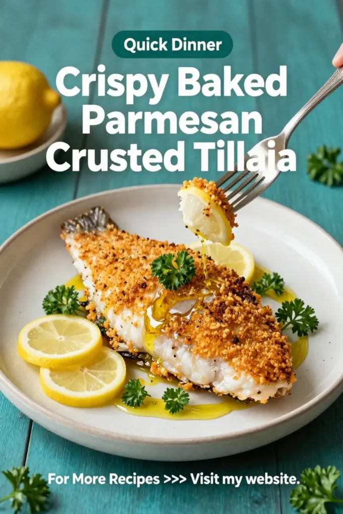 Easy Dinner Recipes: Crispy Baked Parmesan Crusted Tilapia in 20 Minutes