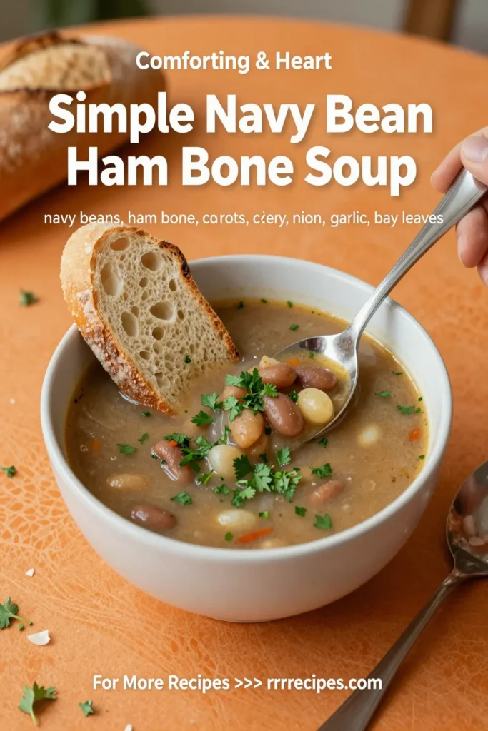 Simple Navy Bean Ham Bone Soup