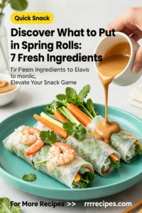 Discover What to Put in Spring Rolls: 7 Fresh Ingredients to Elevate Your Snack Game