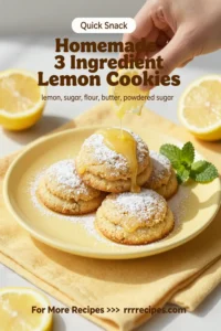 Homemade 3 Ingredient Lemon Cookies