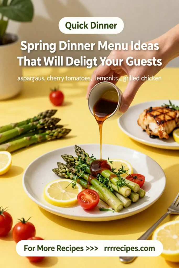 Spring Dinner Menu Ideas That Will Delight Your Guests