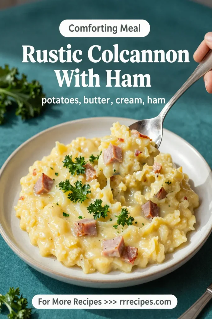 Rustic Colcannon With Ham