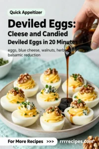Deviled Eggs: Blue Cheese and Candied Walnut Deviled Eggs in 20 Minutes