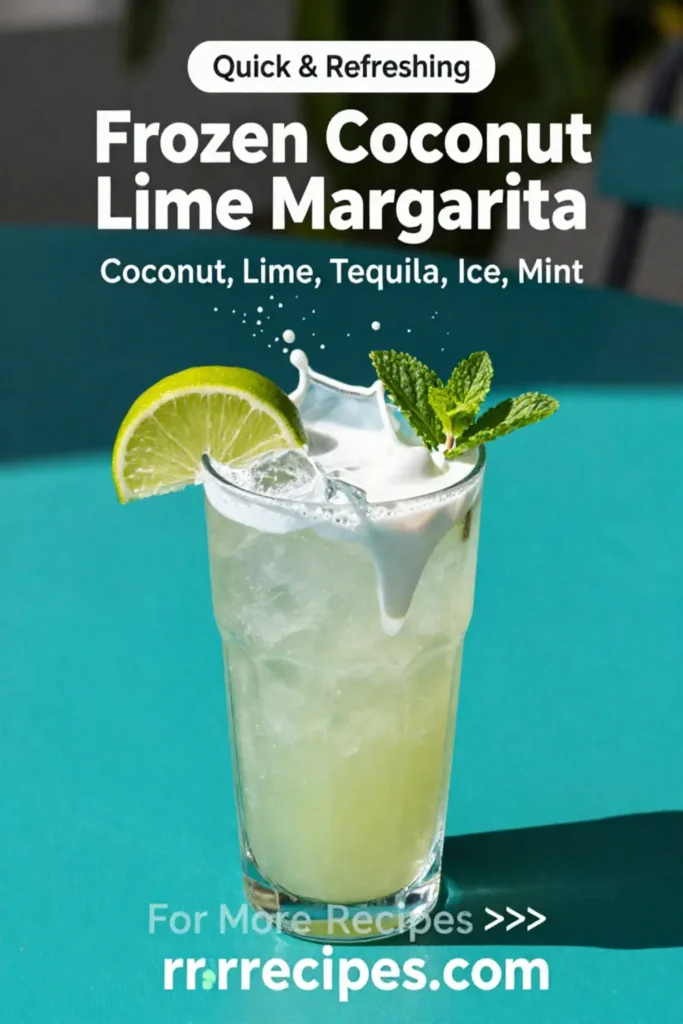 Cinco de Mayo: Frozen Coconut Lime Margarita for Cinco de Mayo in 10 Minutes