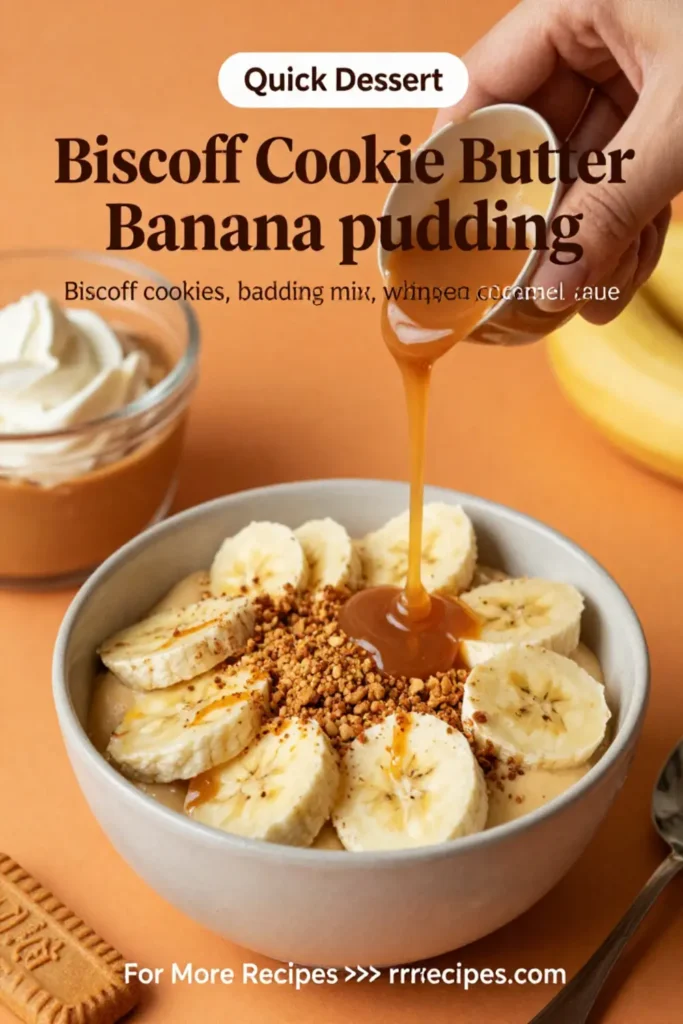 Banana Pudding: Biscoff Cookie Butter Banana Pudding in 20 Minutes